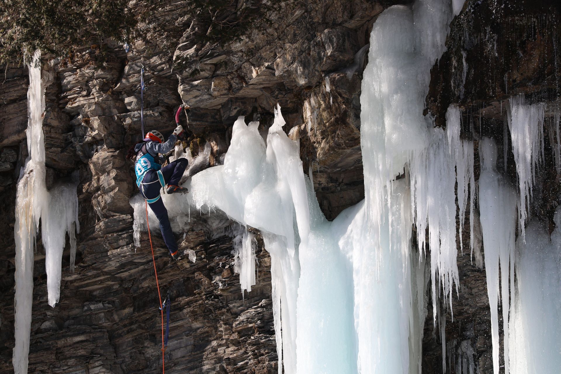 escalade sur glace